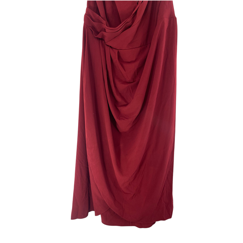 City Chic Off-Shoulder Maxi Dress in Wine - Picture 5 of 12
